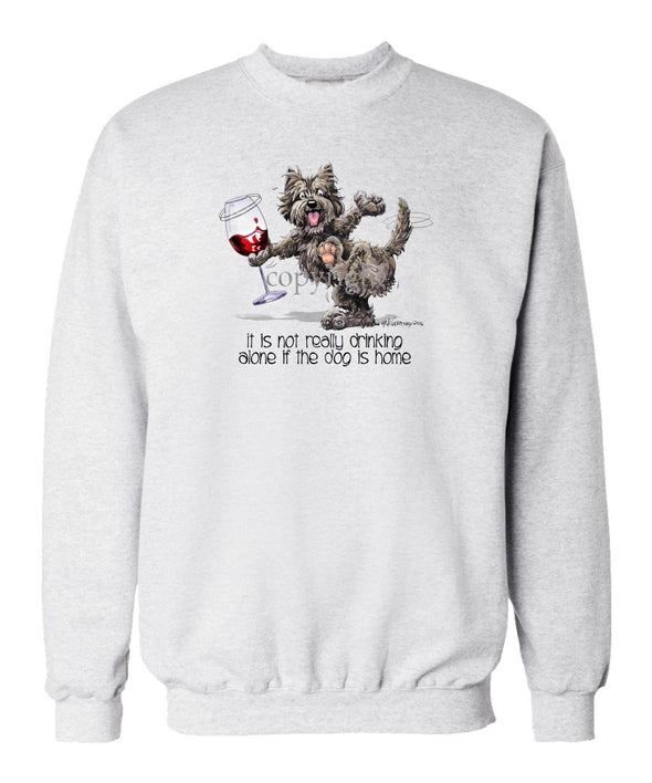 Cairn Terrier - It's Drinking Alone 2 - Sweatshirt