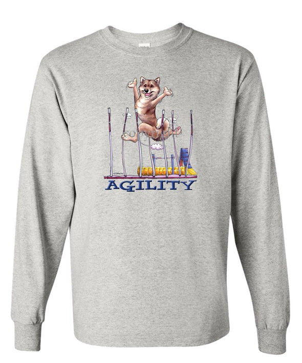Shiba Inu - Agility Weave II - Long Sleeve T-Shirt