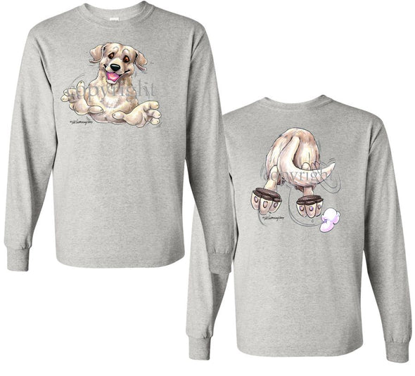 Labrador Retriever  Yellow - Coming and Going - Long Sleeve T-Shirt (Double Sided)