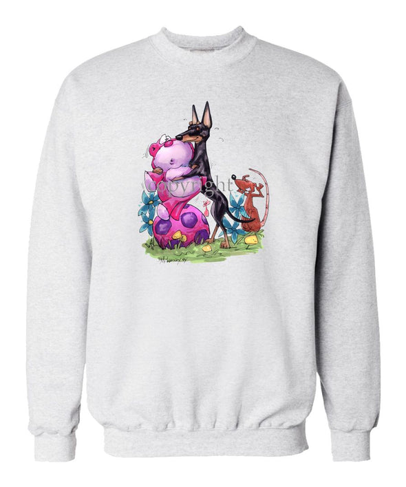 Manchester Terrier - With Toys - Caricature - Sweatshirt
