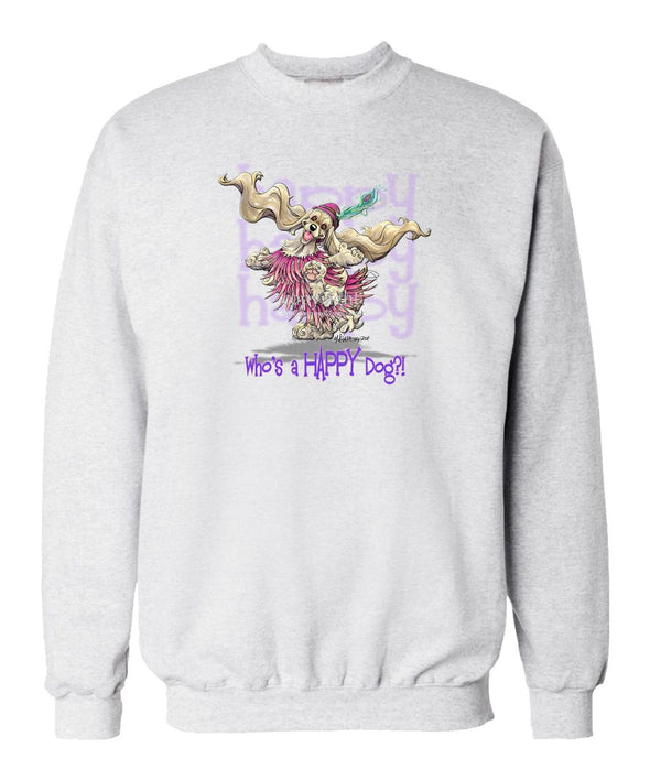 Cocker Spaniel - Who's A Happy Dog - Sweatshirt