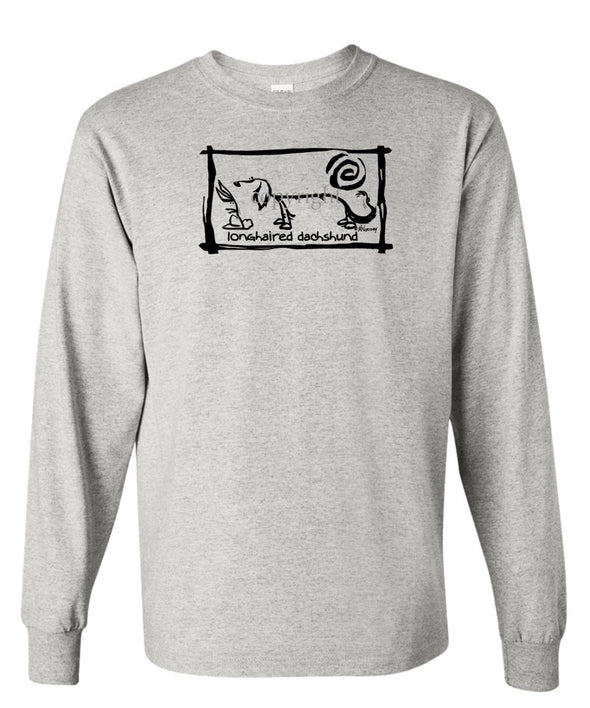 Dachshund  Longhaired - Cavern Canine - Long Sleeve T-Shirt