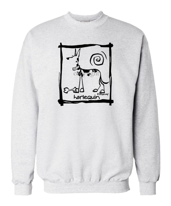 Great Dane  Harlequin - Cavern Canine - Sweatshirt