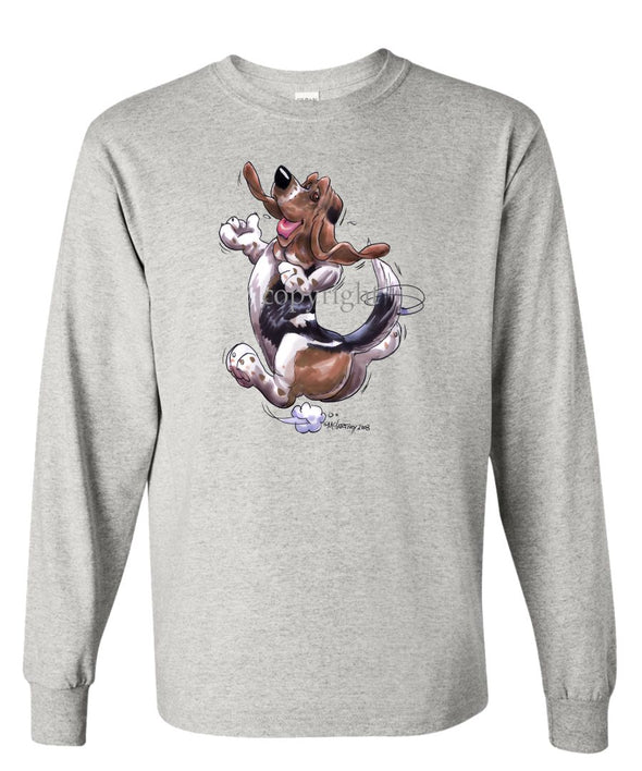 Basset Hound - Happy Dog - Long Sleeve T-Shirt