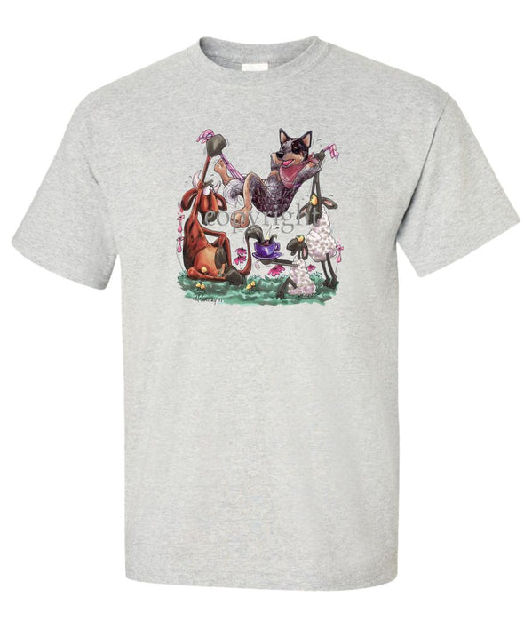 Australian Cattle Dog - Hammock - Caricature - T-Shirt