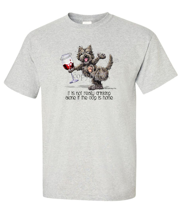 Cairn Terrier - It's Drinking Alone 2 - T-Shirt