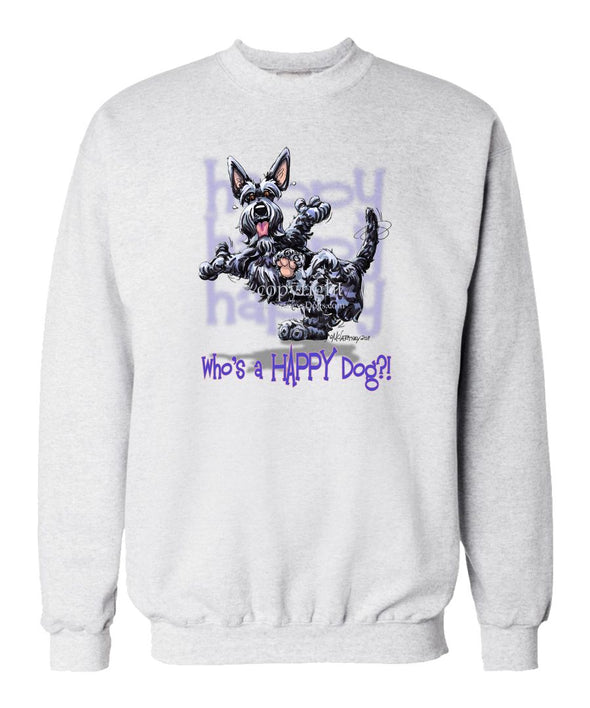 Scottish Terrier - Who's A Happy Dog - Sweatshirt