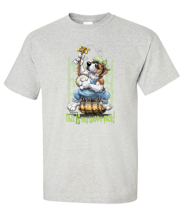 Saint Bernard - Who's A Happy Dog - T-Shirt