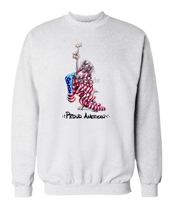 Weimaraner - Proud American - Sweatshirt