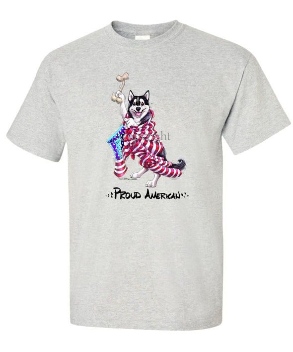 Siberian Husky - Proud American - T-Shirt