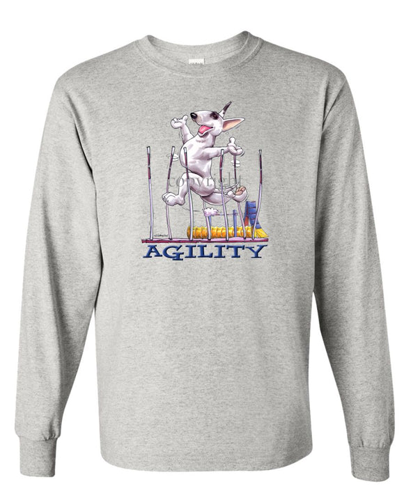 Bull Terrier - Agility Weave II - Long Sleeve T-Shirt