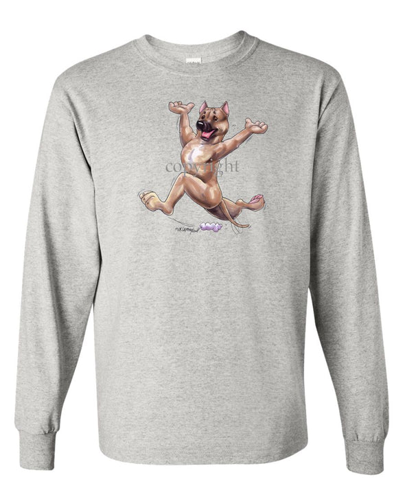 American Staffordshire Terrier - Happy Dog - Long Sleeve T-Shirt