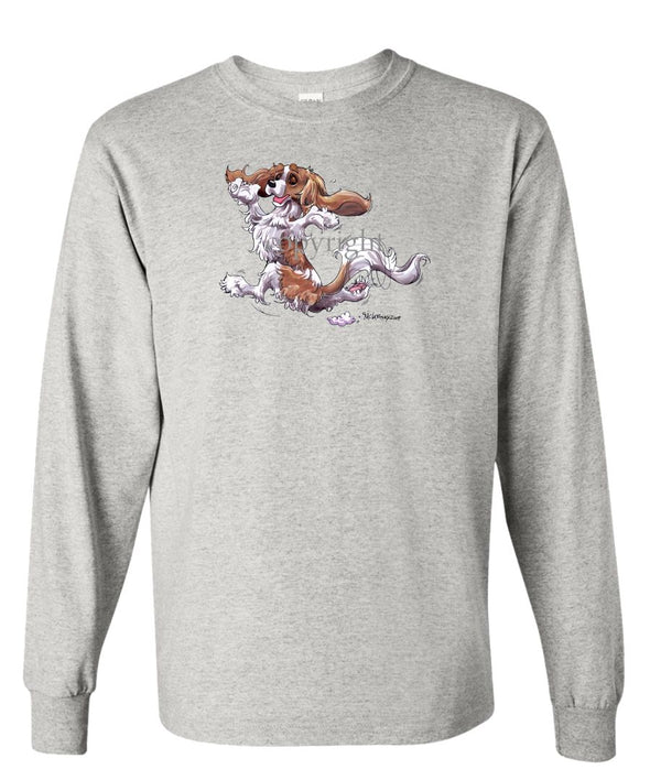 Cavalier King Charles  Blenheim - Happy Dog - Long Sleeve T-Shirt