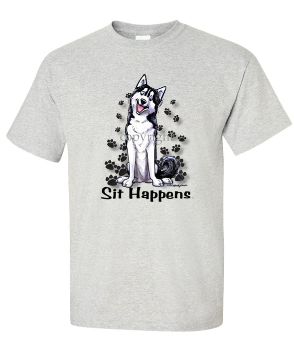 Siberian Husky - Sit Happens - T-Shirt