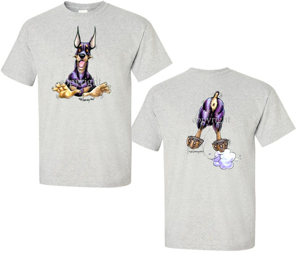 Doberman Pinscher - Coming and Going - T-Shirt (Double Sided)