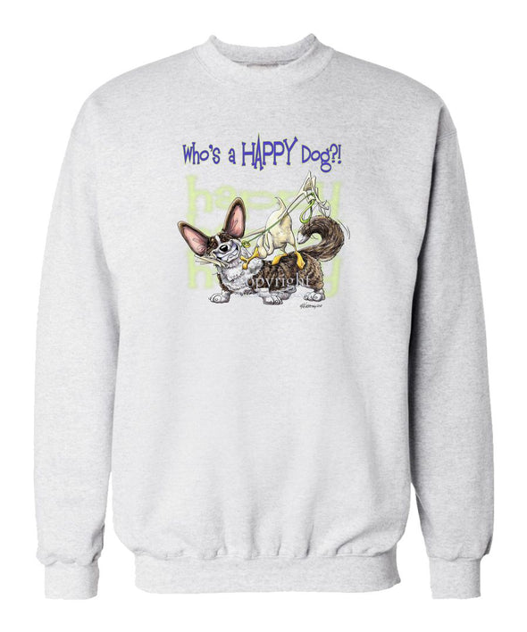 Welsh Corgi Cardigan - Who's A Happy Dog - Sweatshirt