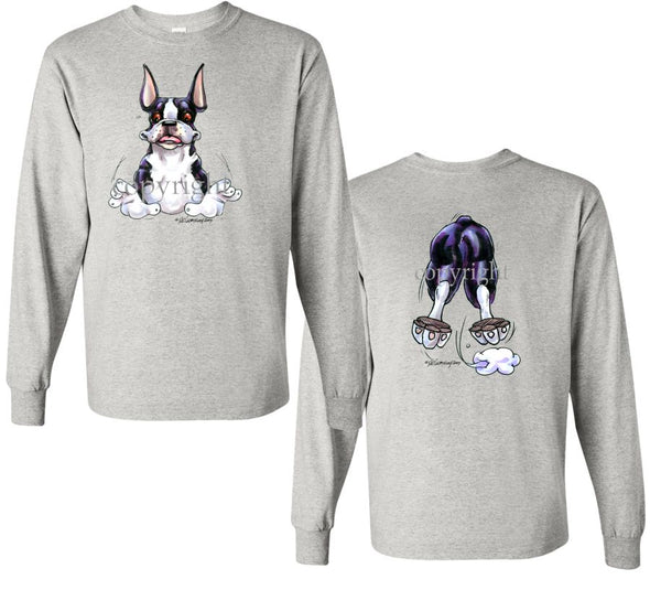 Boston Terrier - Coming and Going - Long Sleeve T-Shirt (Double Sided)