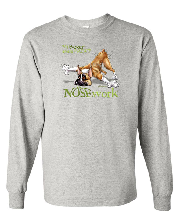 Boxer - Nosework - Long Sleeve T-Shirt