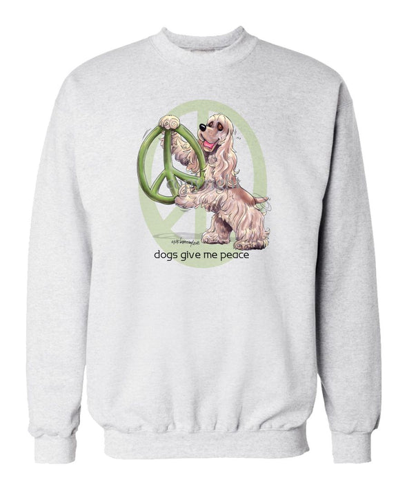 Cocker Spaniel - Peace Dogs - Sweatshirt