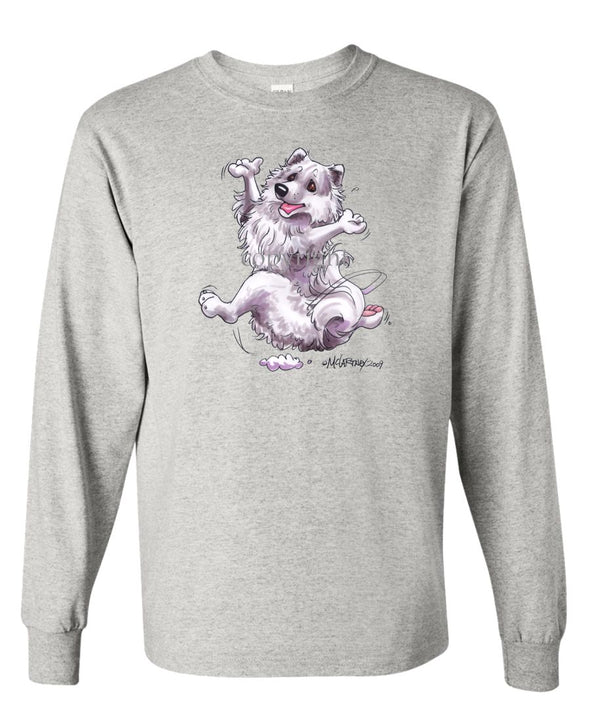 American Eskimo Dog - Happy Dog - Long Sleeve T-Shirt