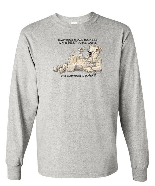 Soft Coated Wheaten - Best Dog in the World - Long Sleeve T-Shirt