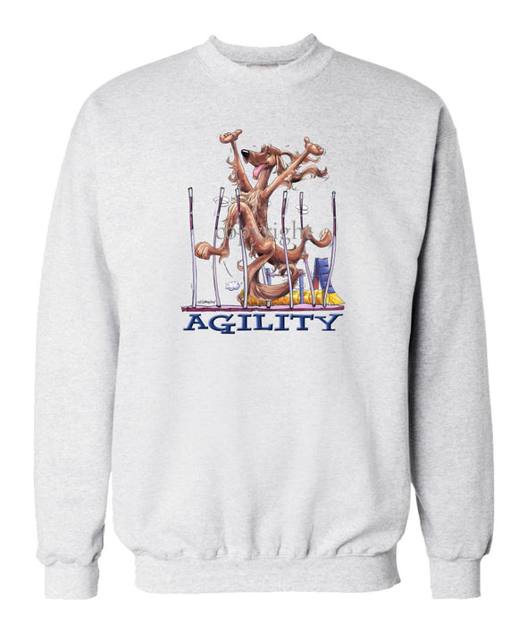 Irish Setter - Agility Weave II - Sweatshirt