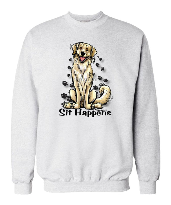 Golden Retriever - Sit Happens - Sweatshirt
