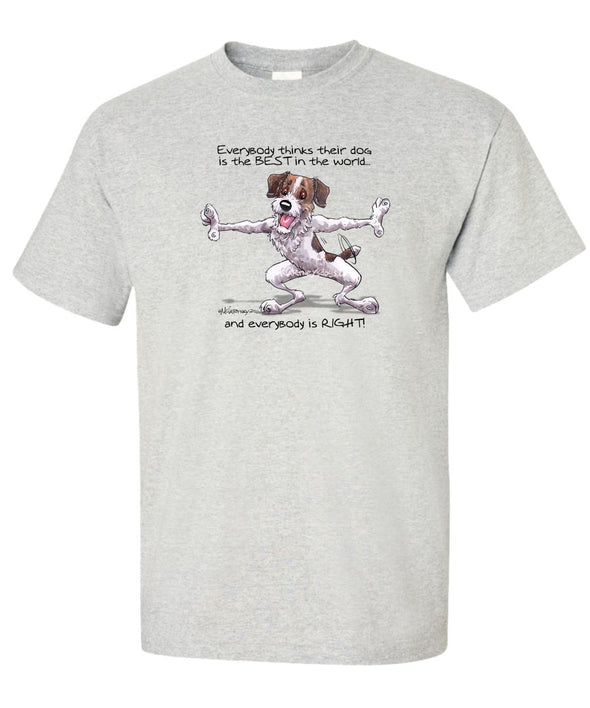 Jack Russell Terrier - Best Dog in the World - T-Shirt