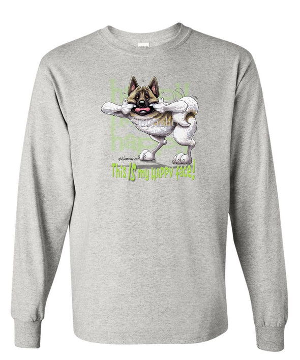 Akita - Who's A Happy Dog - Long Sleeve T-Shirt