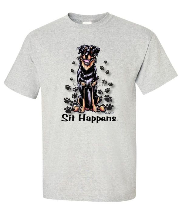 Rottweiler - Sit Happens - T-Shirt