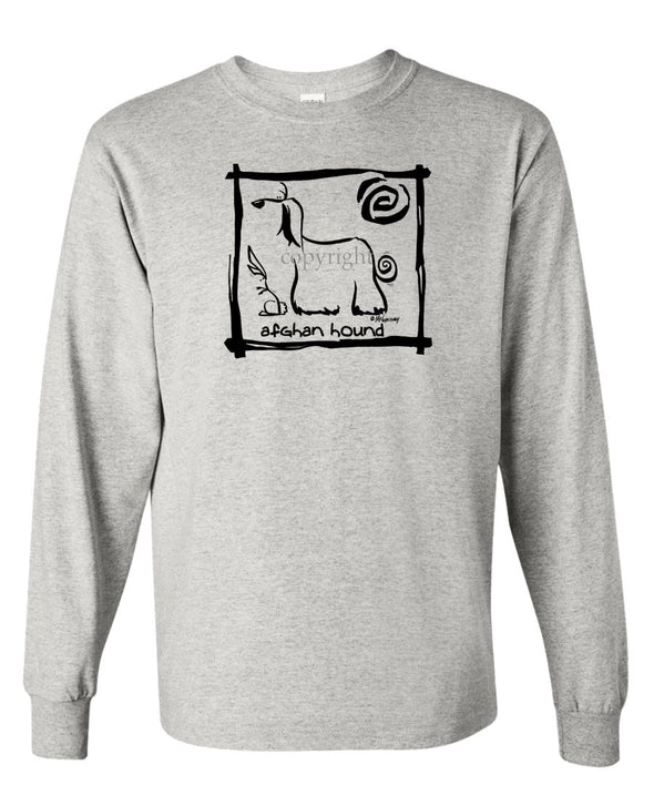 Afghan Hound - Cavern Canine - Long Sleeve T-Shirt