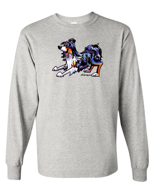 Australian Shepherd  Blue Merle - Cool Dog - Long Sleeve T-Shirt
