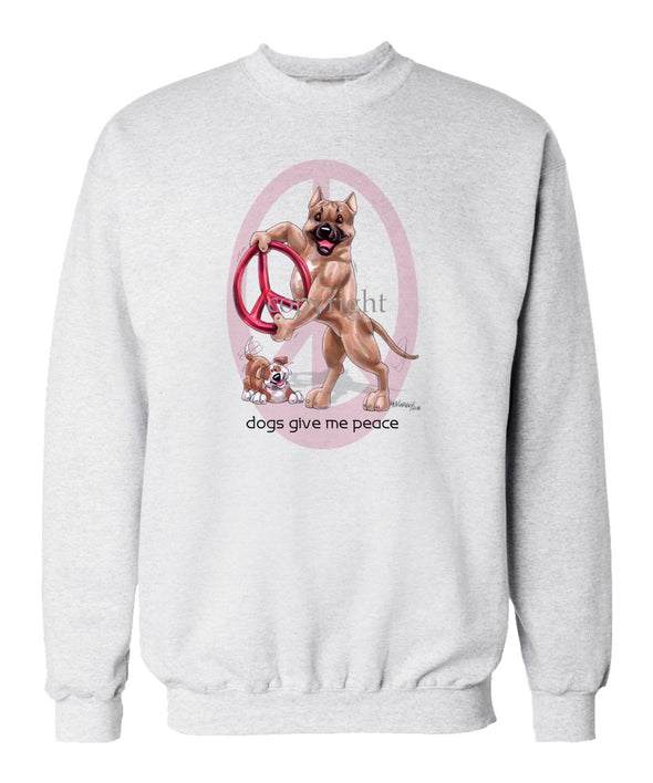 American Staffordshire Terrier - Peace Dogs - Sweatshirt