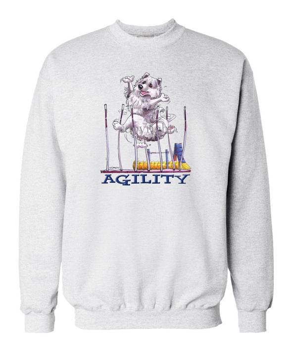 American Eskimo Dog - Agility Weave II - Sweatshirt