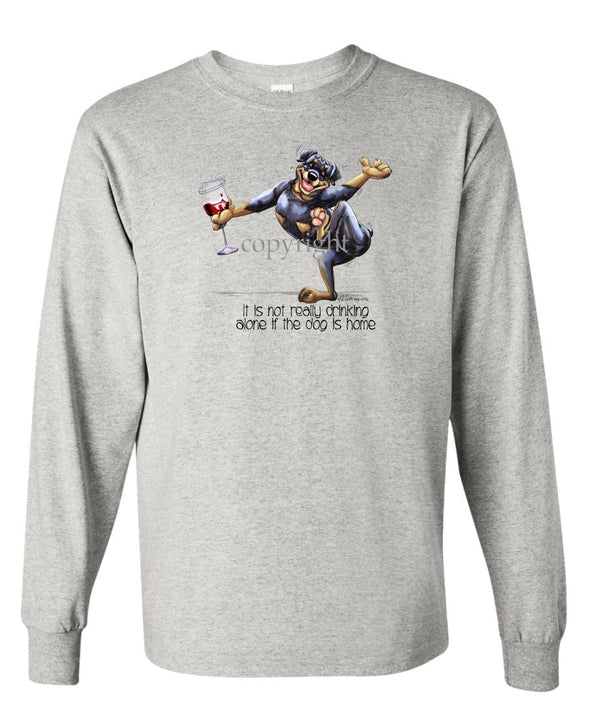 Rottweiler - It's Drinking Alone 2 - Long Sleeve T-Shirt