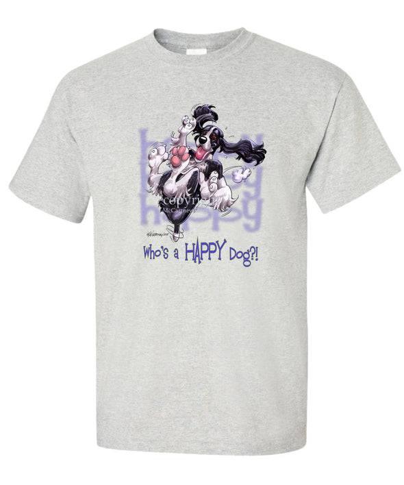 English Springer Spaniel - Who's A Happy Dog - T-Shirt