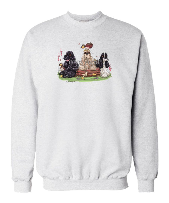 Cocker Spaniel - Group - Caricature - Sweatshirt