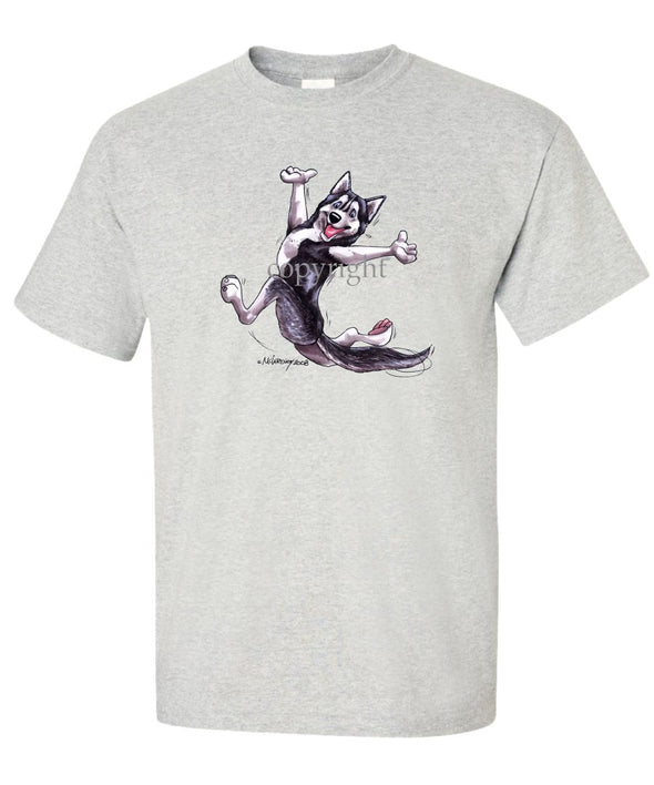 Siberian Husky - Happy Dog - T-Shirt