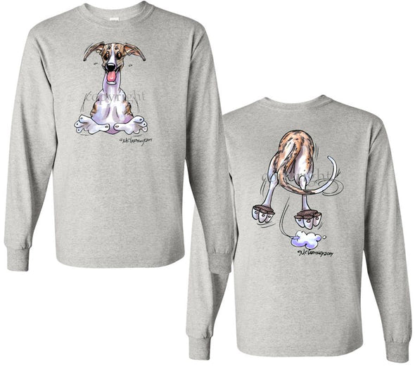 Whippet - Coming and Going - Long Sleeve T-Shirt (Double Sided)
