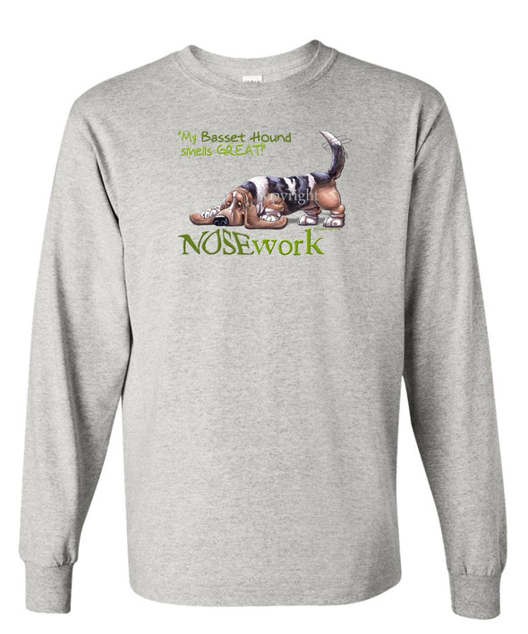 Basset Hound - Nosework - Long Sleeve T-Shirt