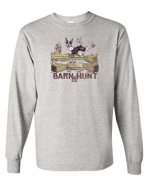 Boston Terrier - Barnhunt - Long Sleeve T-Shirt