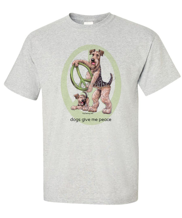 Airedale Terrier - Peace Dogs - T-Shirt