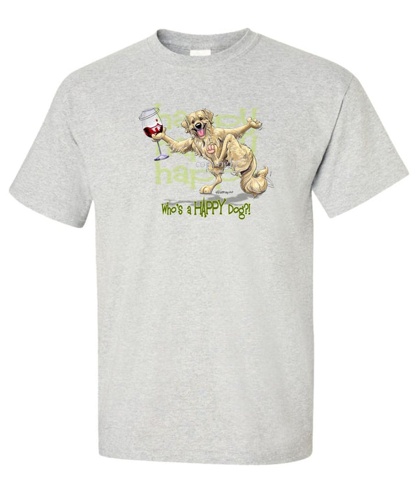 Golden Retriever - Who's A Happy Dog - T-Shirt
