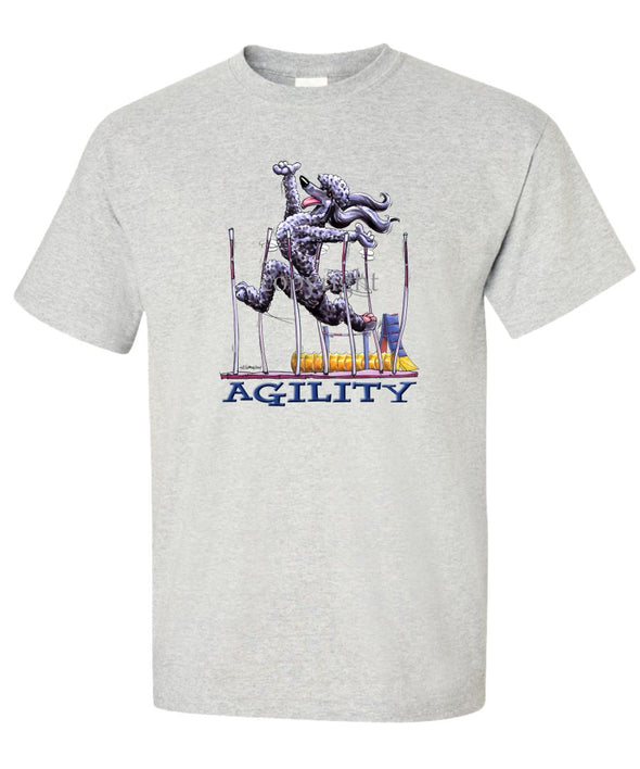 Poodle  Black - Agility Weave II - T-Shirt