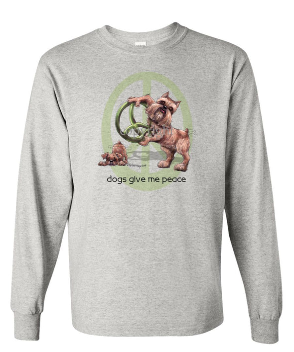 Brussels Griffon - Peace Dogs - Long Sleeve T-Shirt