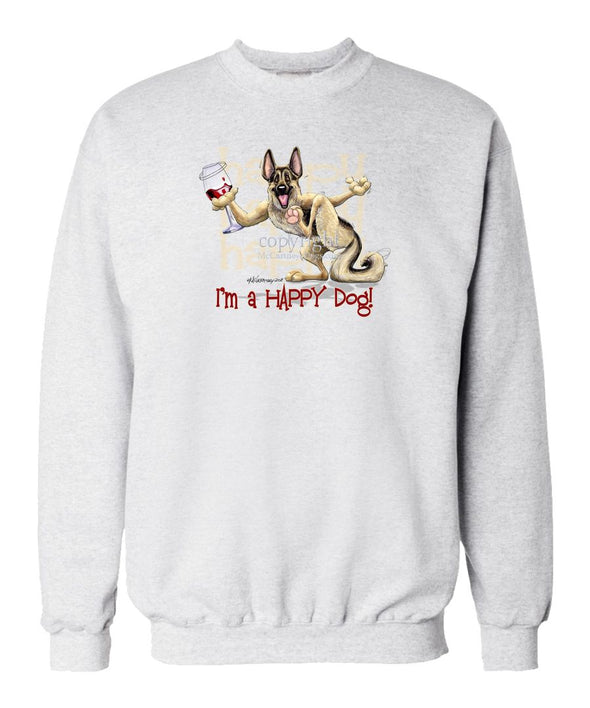 German Shepherd - 2 - Who's A Happy Dog - Sweatshirt
