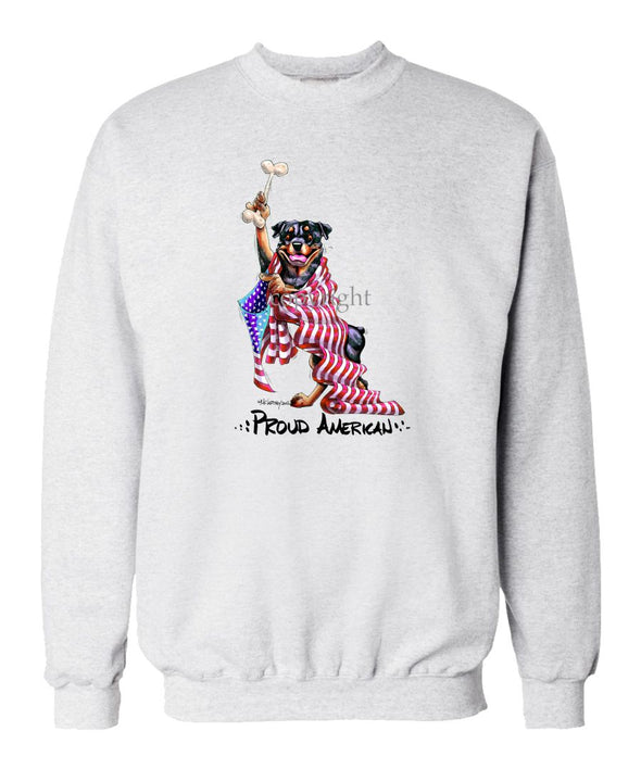 Rottweiler - Proud American - Sweatshirt