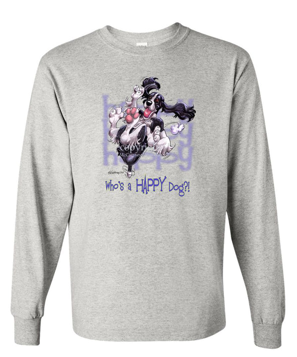 English Springer Spaniel - Who's A Happy Dog - Long Sleeve T-Shirt