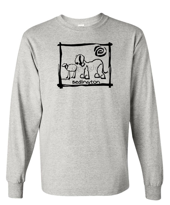 Bedlington Terrier - Cavern Canine - Long Sleeve T-Shirt