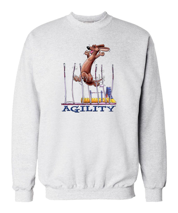 Dachshund  Smooth - Agility Weave II - Sweatshirt